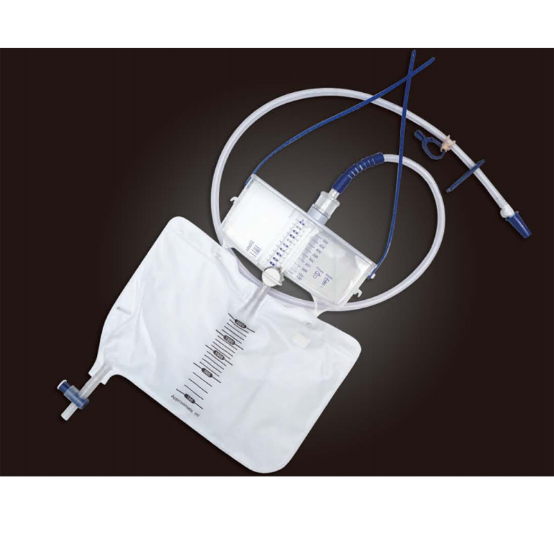 Urinmålersystem med udskiftelig pose