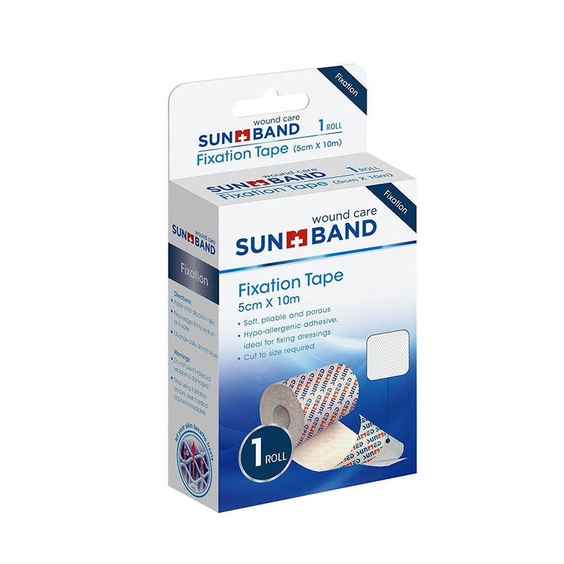 Hospitals klæbende fikseringstape til retentionsforbinding