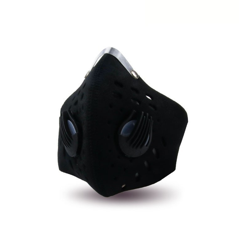 Modevaskbar, genanvendelig sort åndedrætsværn til motorcykelkørsel