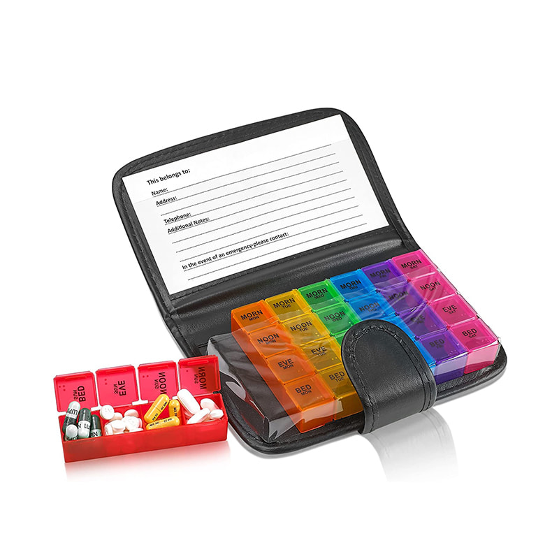 Pilleæske med receptpligtig medicin til fiskeolie 