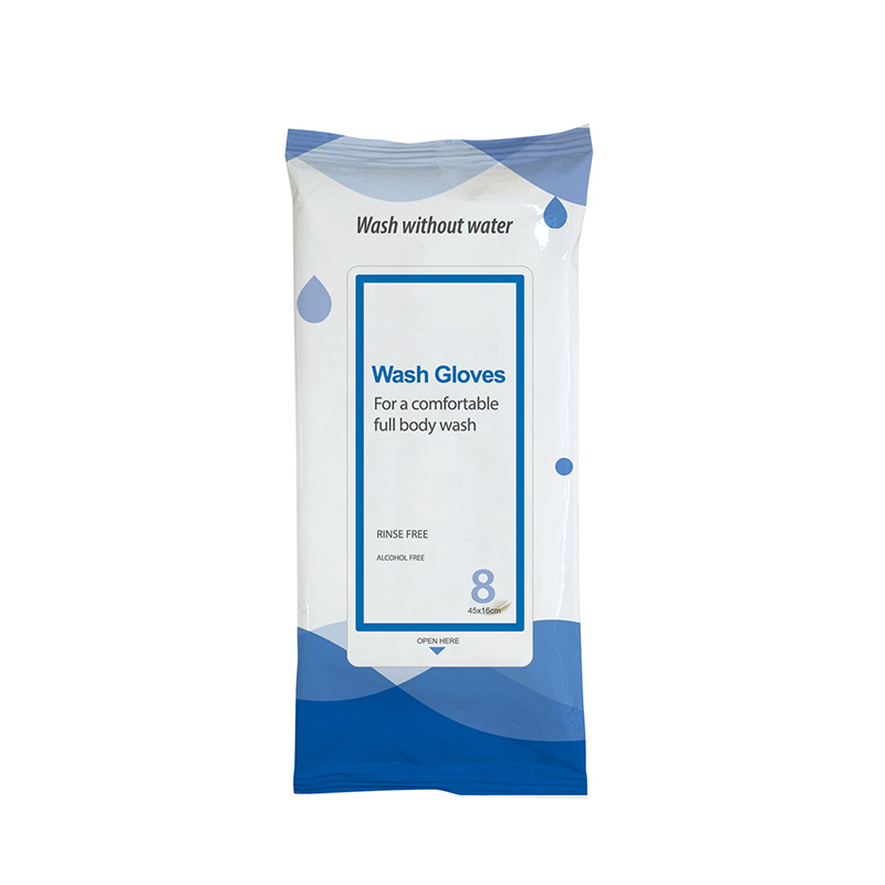 Engangs uparfumerede No Skylning No Water Wash Handsker til inkontinens 