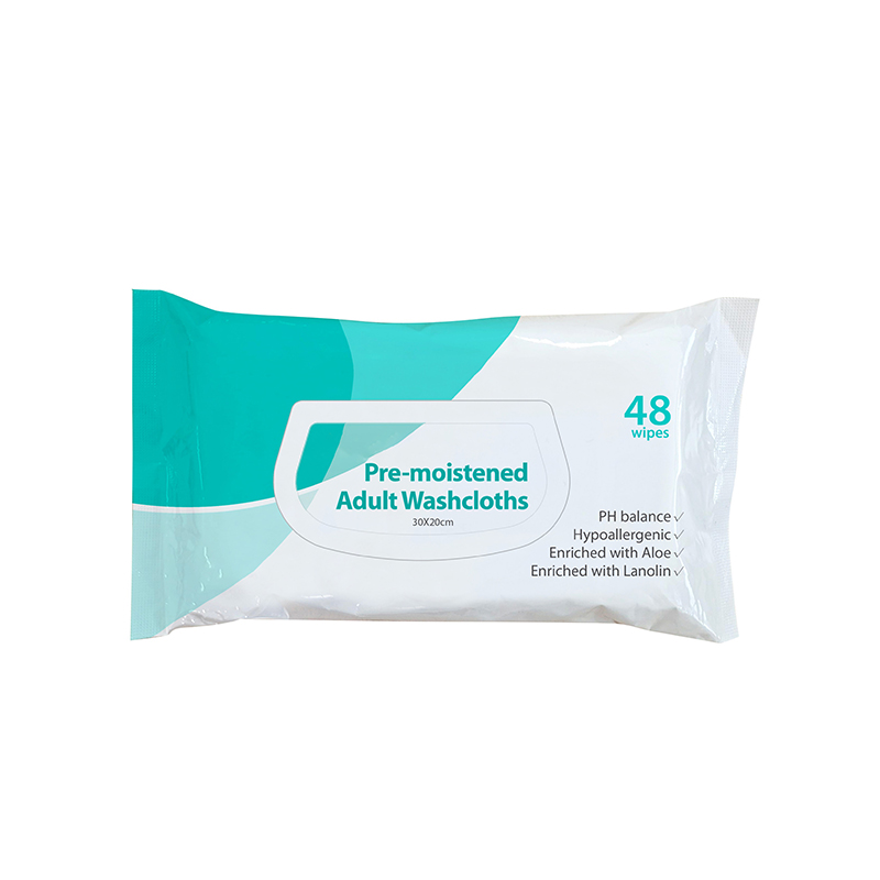 Engangs forfugtede voksenvaskeklude til personlig rensning