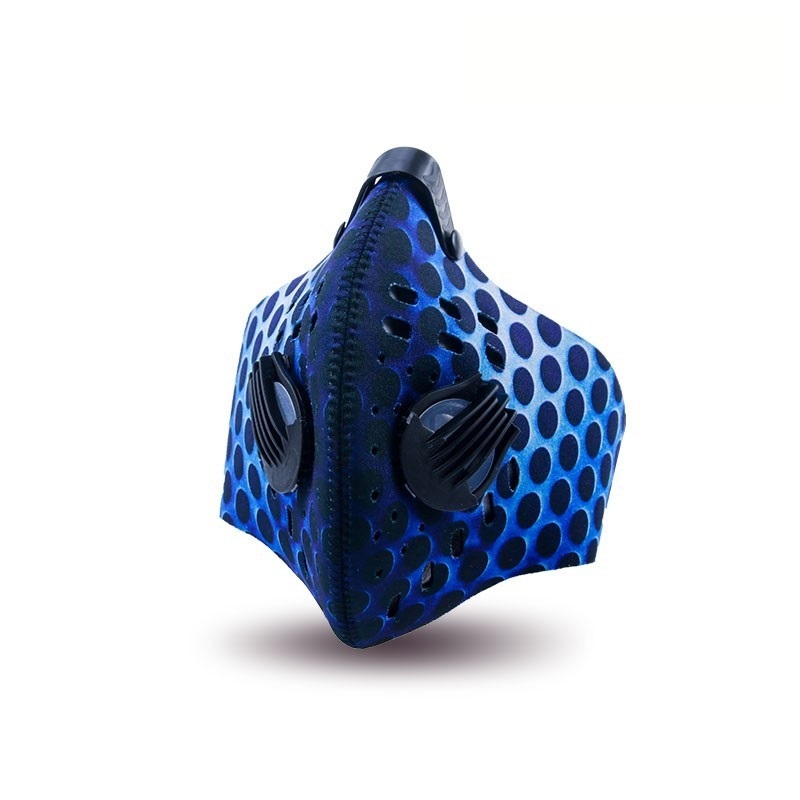 Genanvendelig åndbar ansigtsmaske med filtre til vandreture 