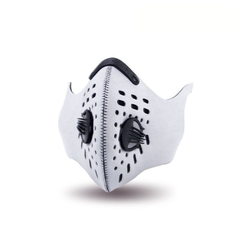 Vinter koldtæt vindtæt cykelmaske med filtre og ventil