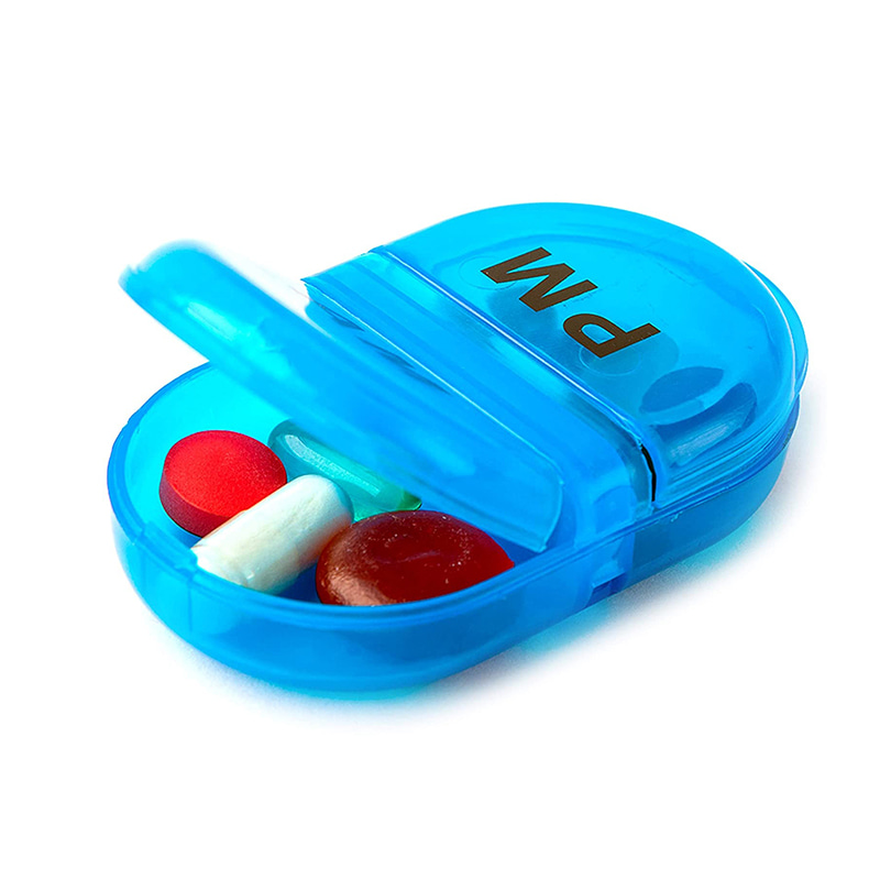 Premium Mini Plastic Daily Pill Dispenser til fiskeolie 