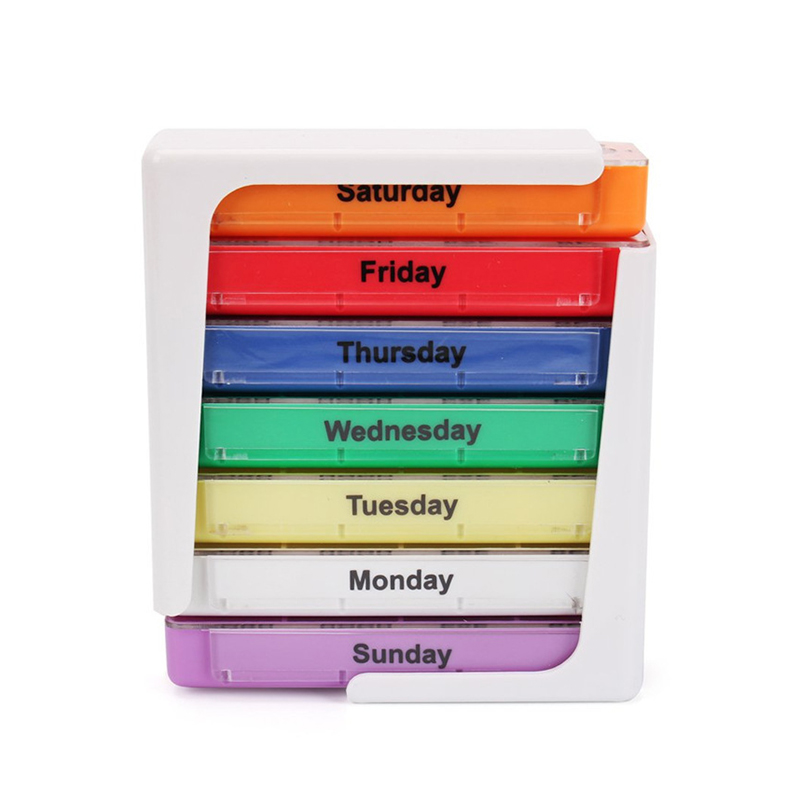 7 Dag 28 Plast pilledispenser til rejser 