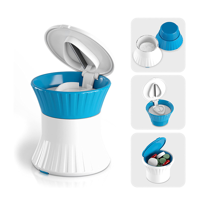 Billig Populær Lille Pillekværn med Opbevaringsbeholder 