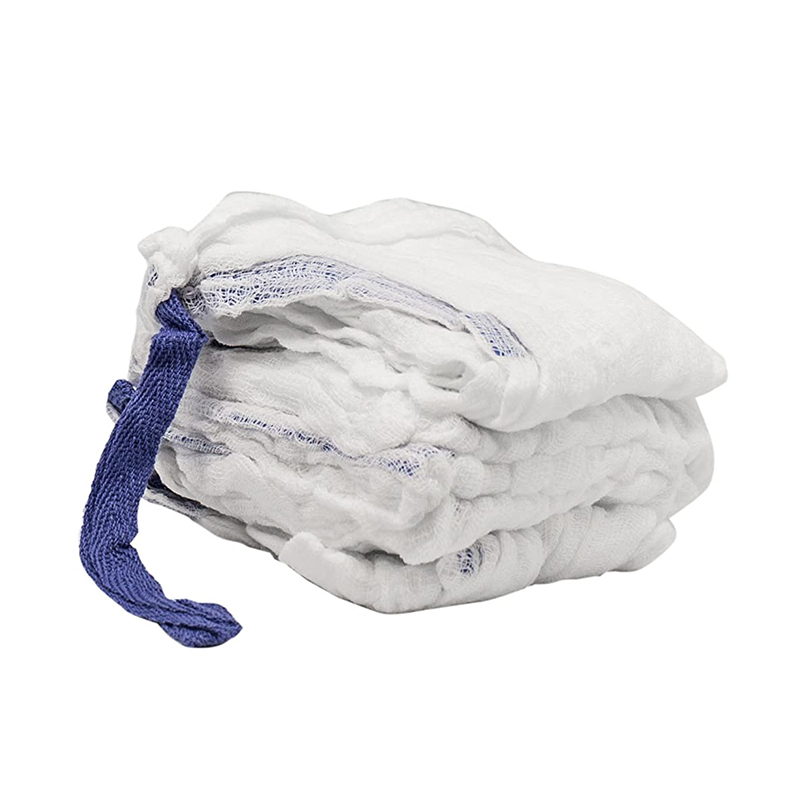 Steril medicinsk lap bomuld kirurgisk gaze svamp til hospital 