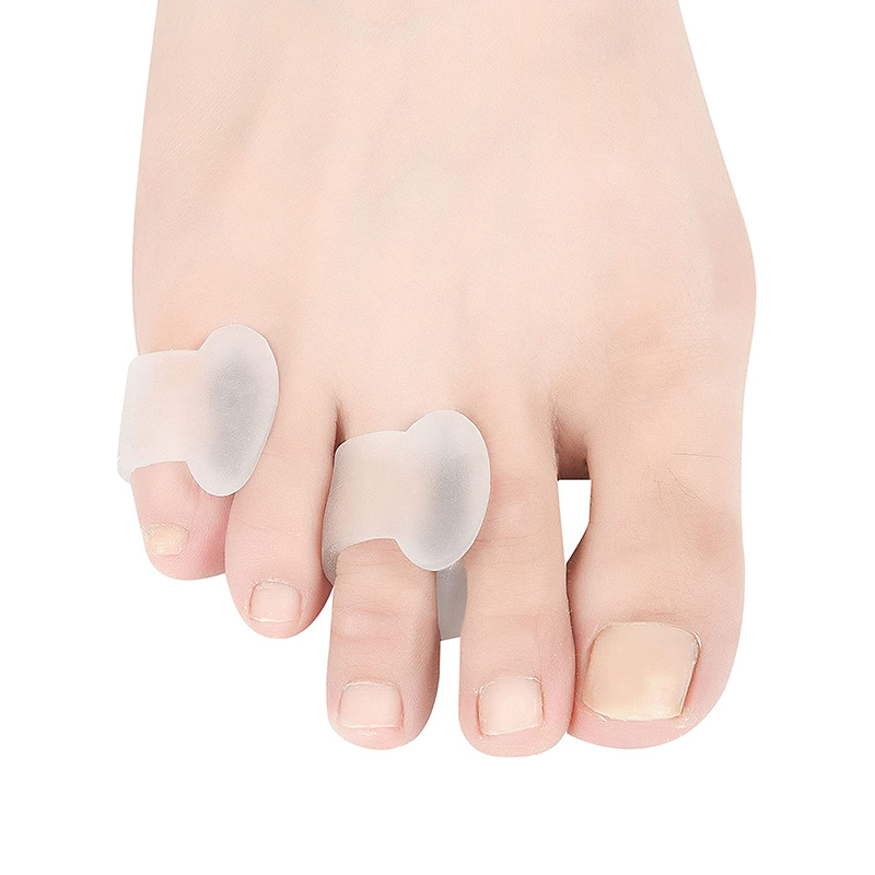 Gennemsigtig Gel Pinky Toe Separator til krøllede overlappende tæer 