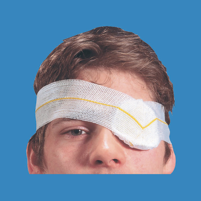 Øjenpude med strikket løkke