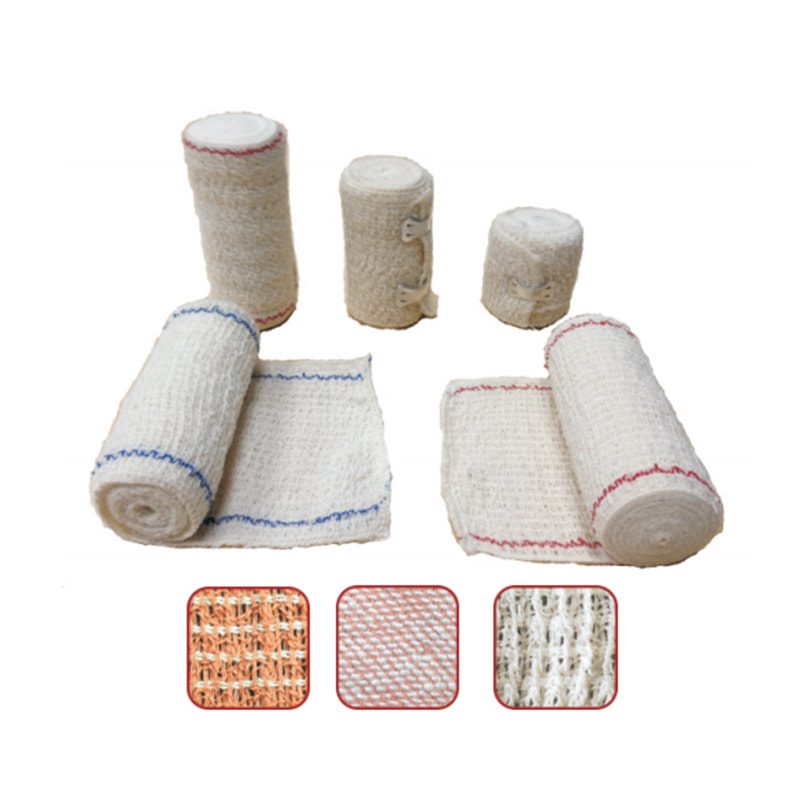 Bomuld Crepe Spendex Bandage, Elastisk Crepe Bandage med Alu Clip eller Elastisk Clip