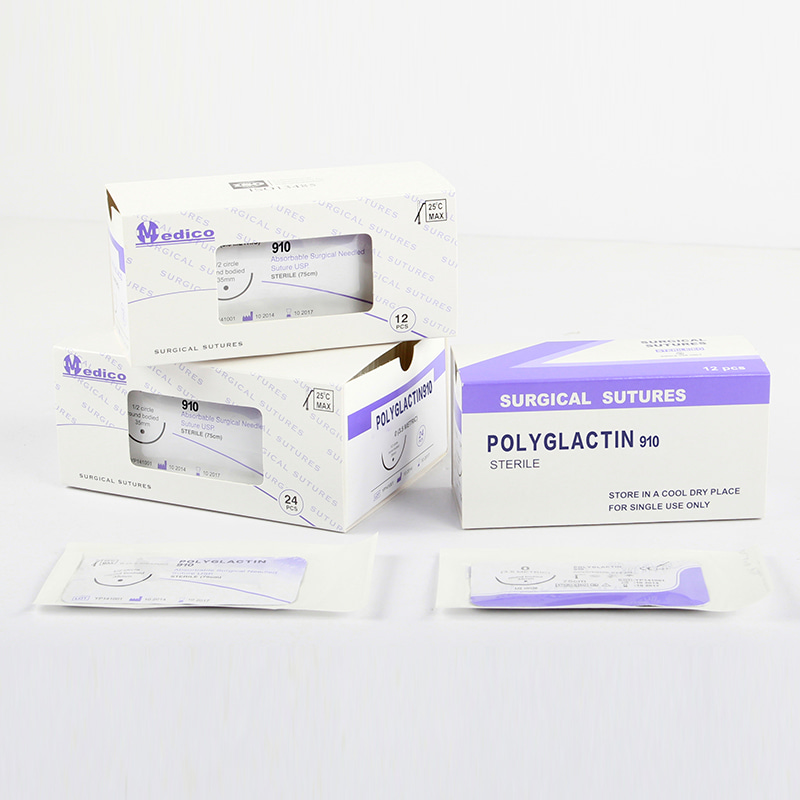 Absorberbare kirurgiske suturer POLYGLACTIN 910(PGLA)