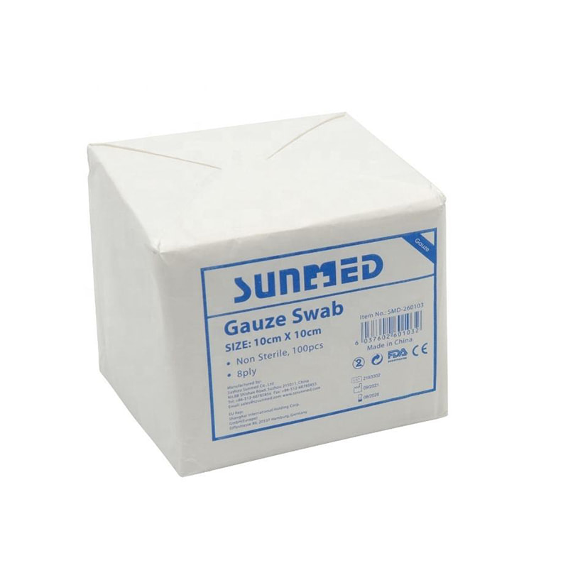 Engangs medicinsk absorberende steril bomuldsgaze vatpind